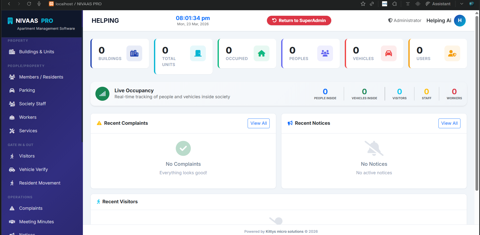 Admin Panel Overview